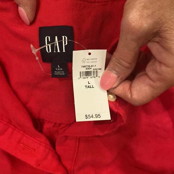 Linen like casual blouse - Picture 6 of 8